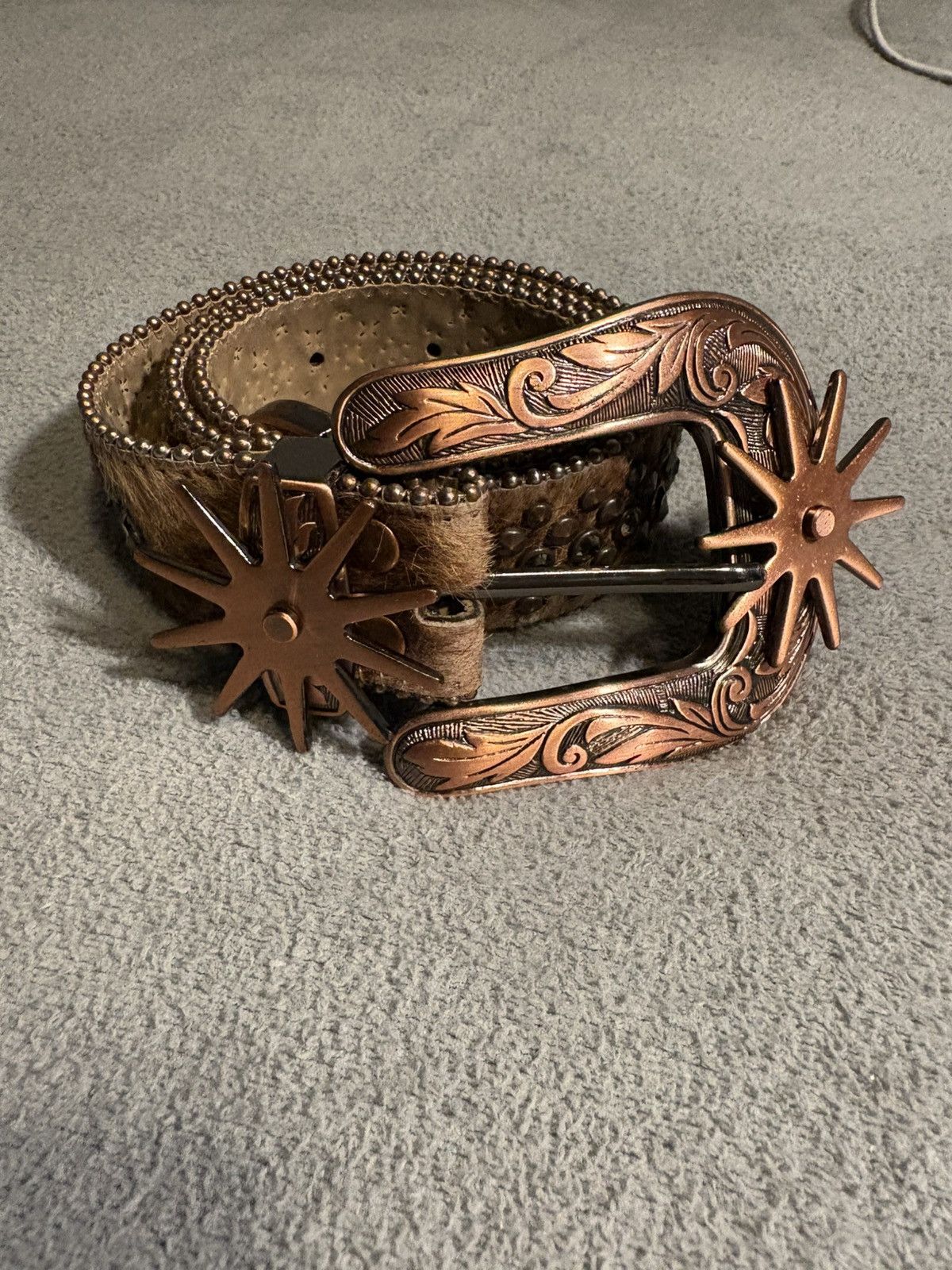 B Simon B B Simon Cowboy Belt W Spinning Spurs