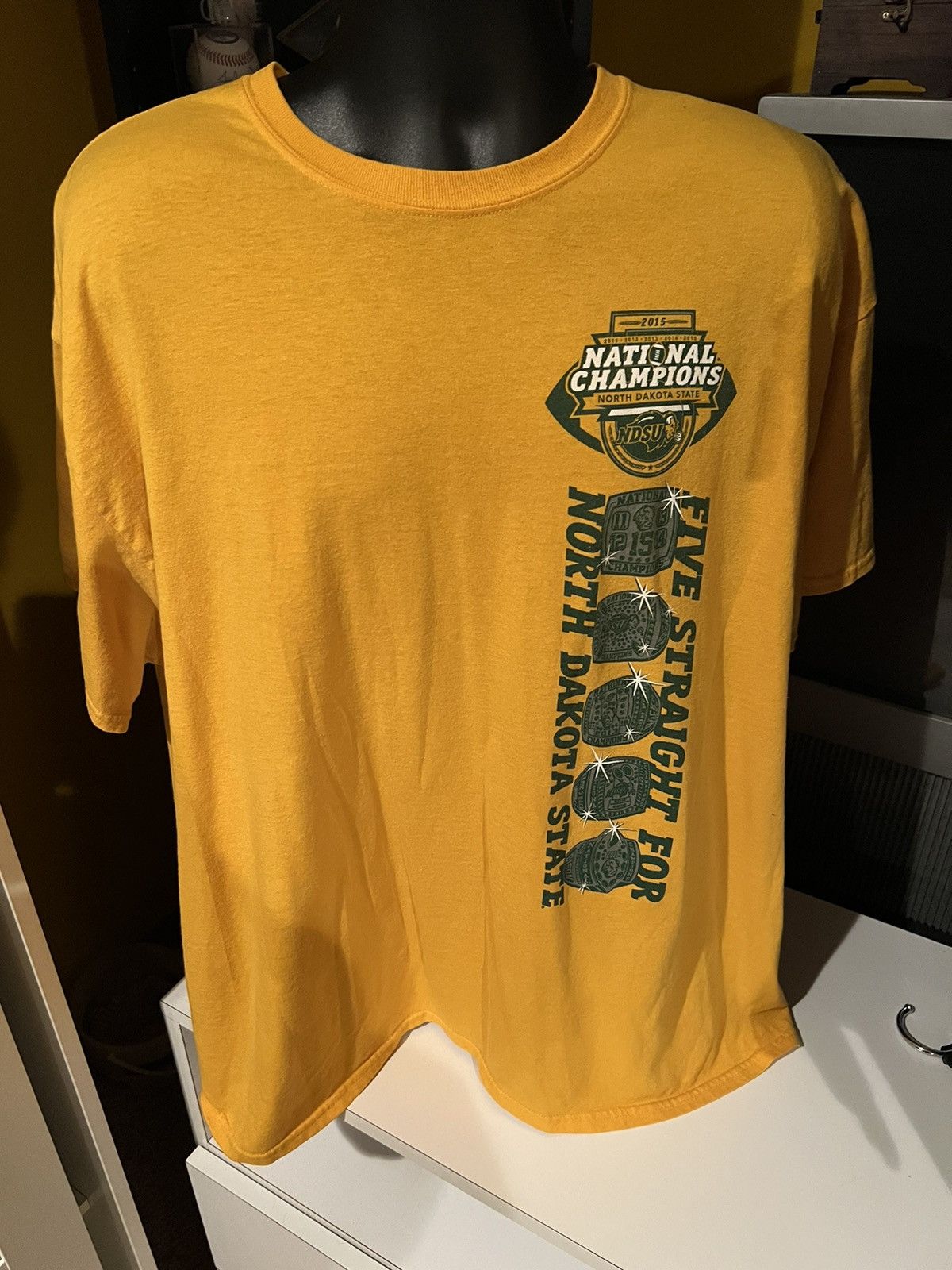 Ncaa X Vintage Vintage 5 Peat Ndsu Football Tee Hoodie, Sweatshirt | FlexRushtees.com
