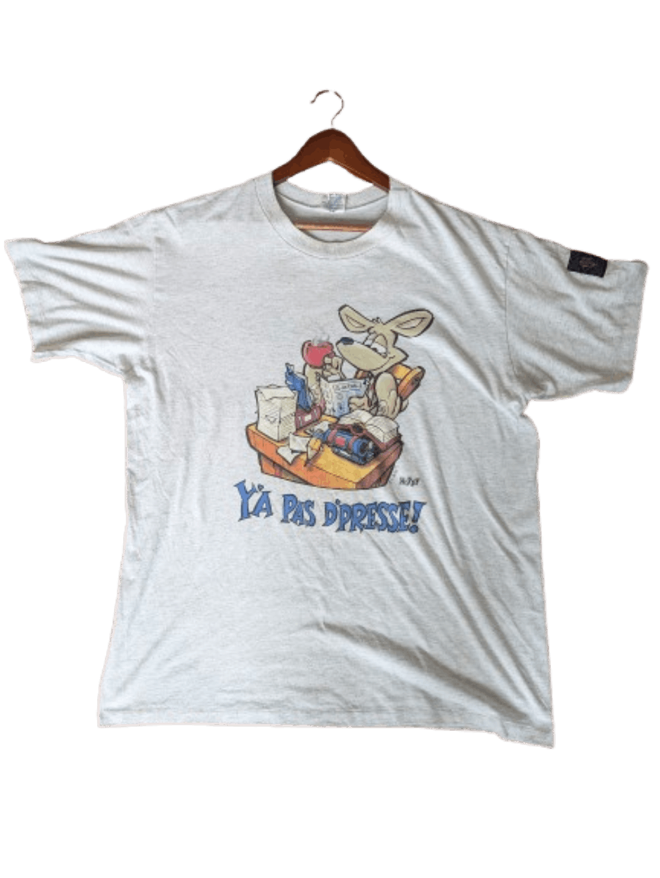 Vintage 1990s French Cartoon Tee Hoodie, Sweatshirt | FlexRushtees.com