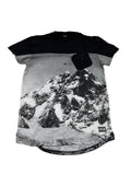 Rocksmith Black And White Snow Mountain Pocket Tee