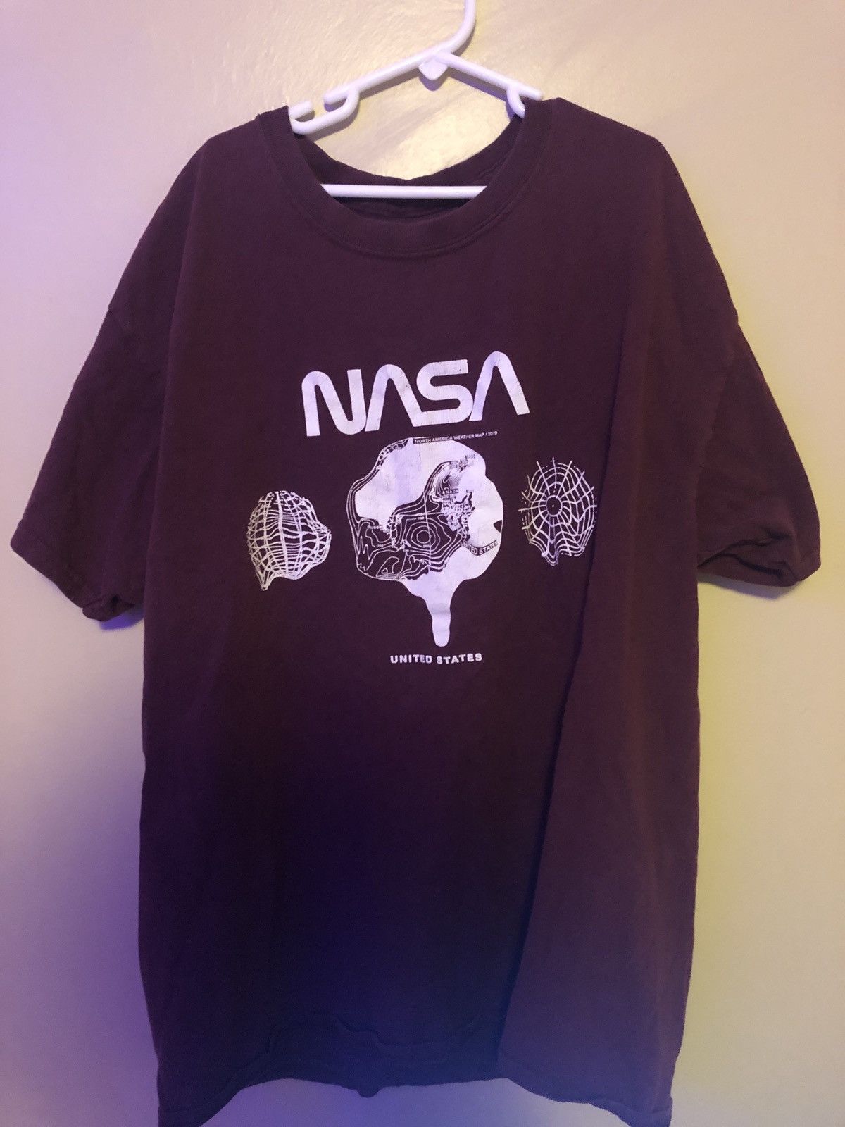 Zumiez Dark Red Nasa Shirt