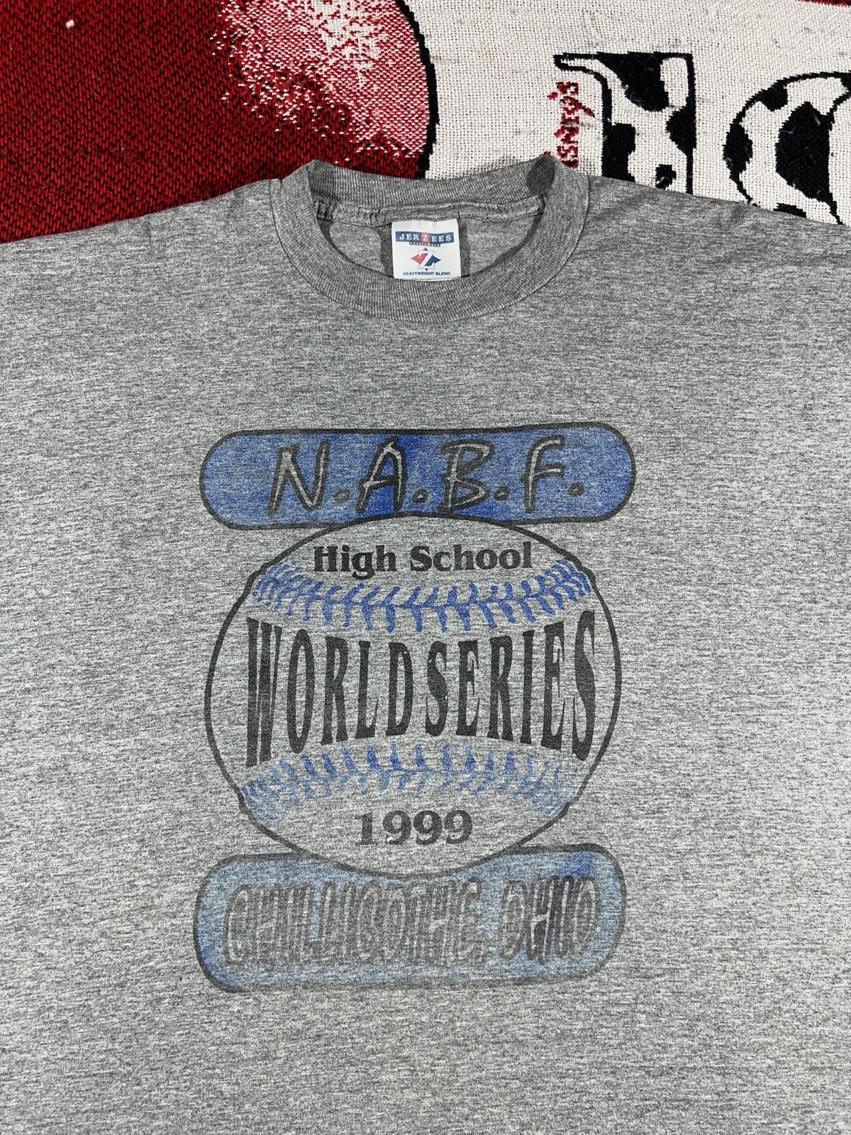 Vintage 90 S Baseball World Series High School Graphic Tee Hoodie, Sweatshirt | FlexRushtees.com