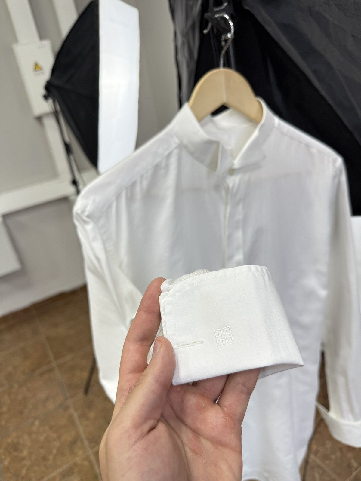 Vintage 90s Givenchy Paris French Cuff Shirt Cufflinks Y2k Hoodie, Sweatshirt | FlexRushtees.com