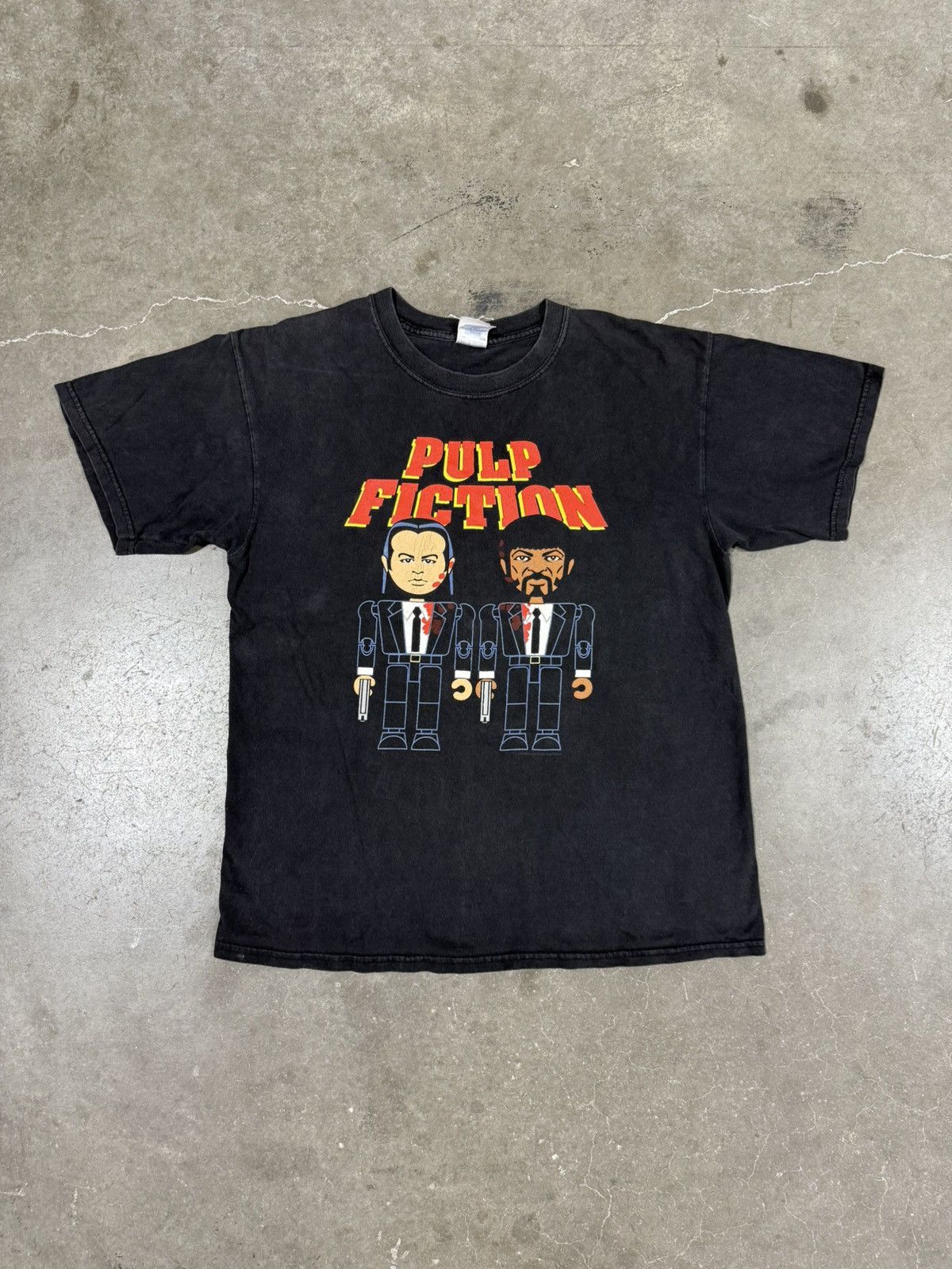 Vintage Pulp Fiction Caricature Robot Tee