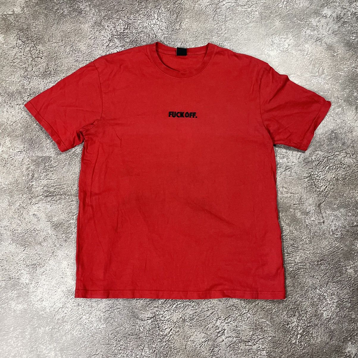 Vintage Y2k Fuck Off Embroidered Logo Funny Slogan Tee Hoodie, Sweatshirt | FlexRushtees.com