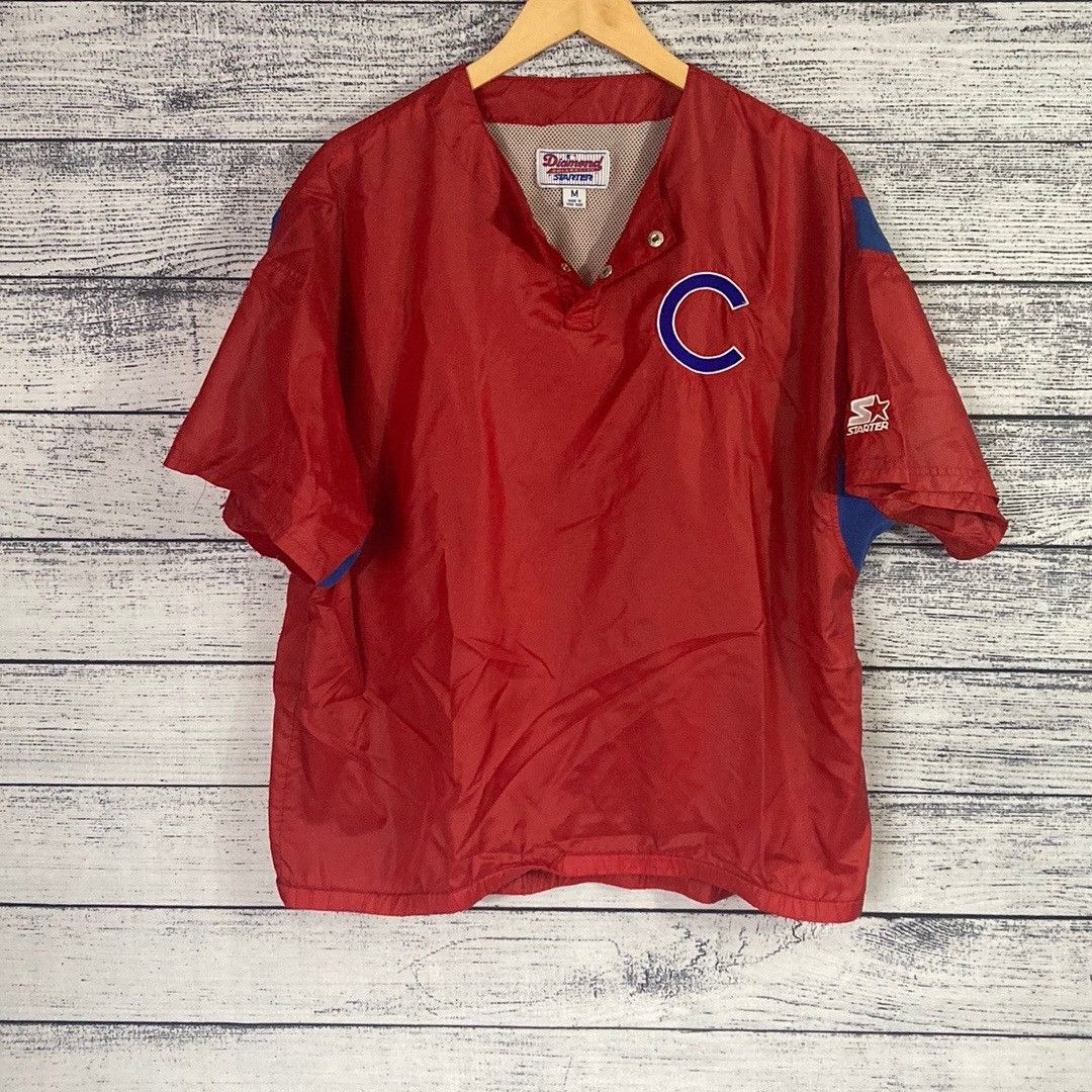 Starter X Vintage Vintage Diamond Starter Chicago Cubs Pullover Windbreaker M