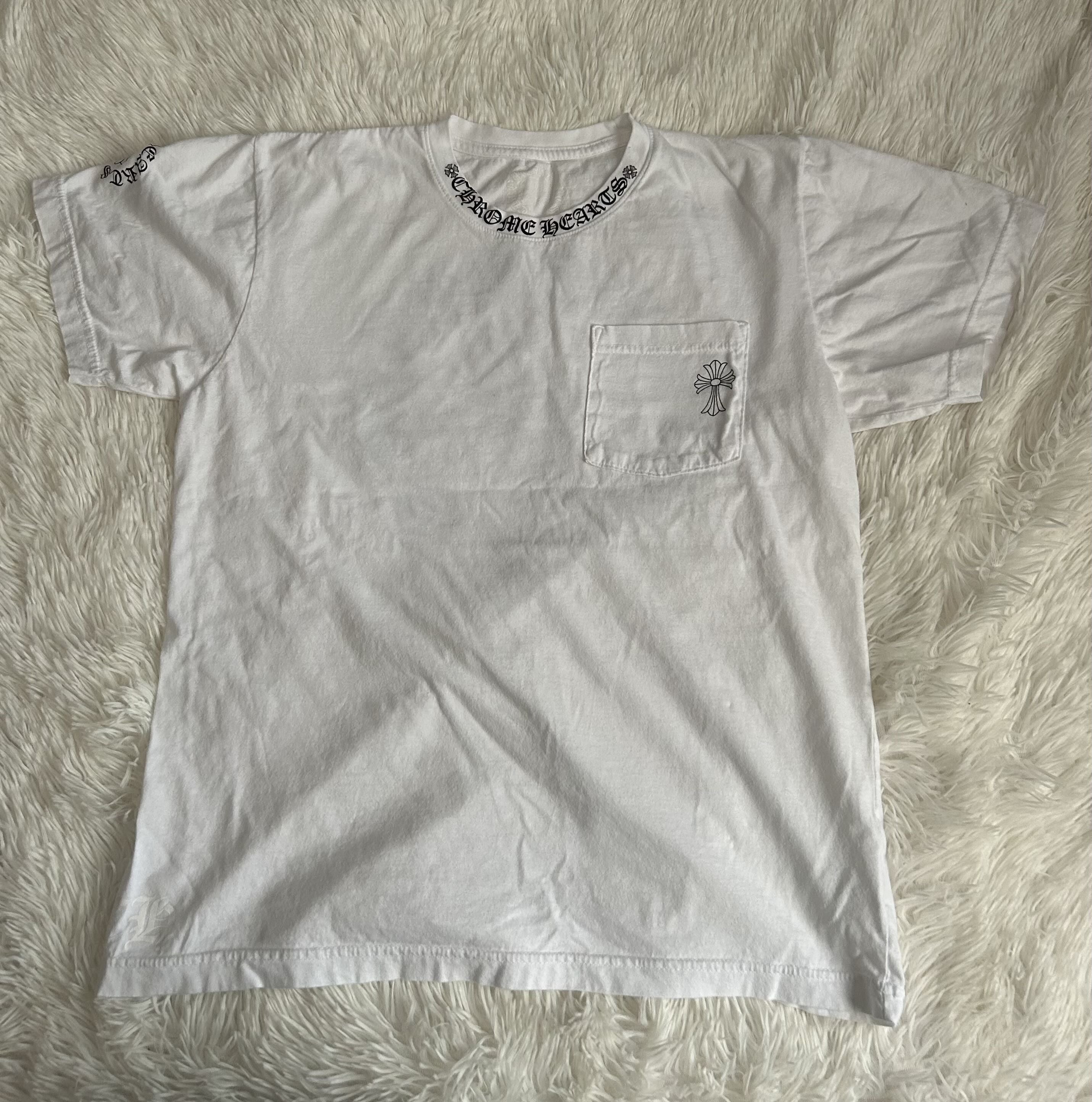 Hearts Chrome Hearts Cross Neck Logo Tee