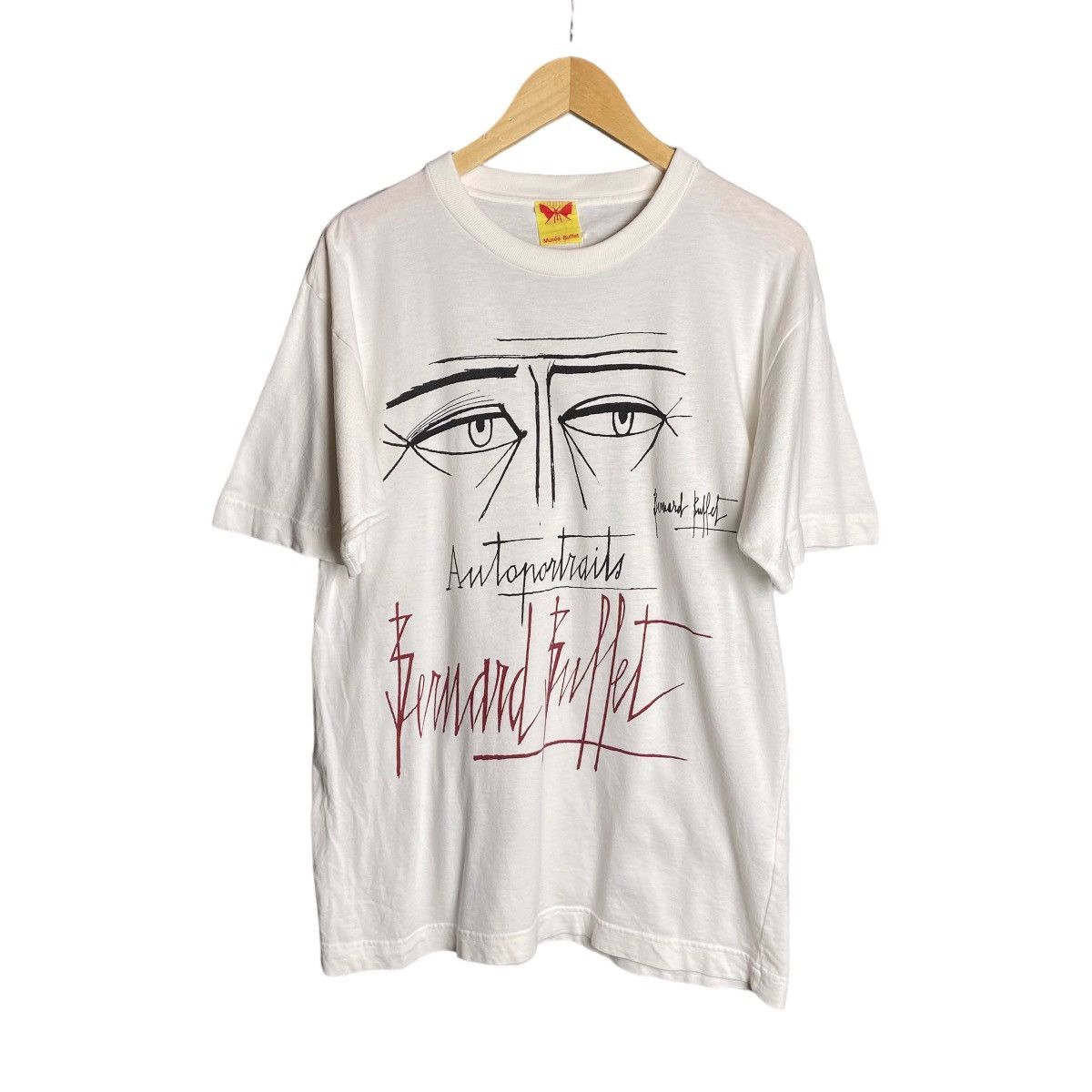 Vintage 80s Bernard Buffet Autoportrait Museum Art T Shirt Hoodie, Sweatshirt | FlexRushtees.com