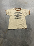 Vintage 70s Property Of Washington Jail Ringer T Shirt Hoodie, Sweatshirt | FlexRushtees.com