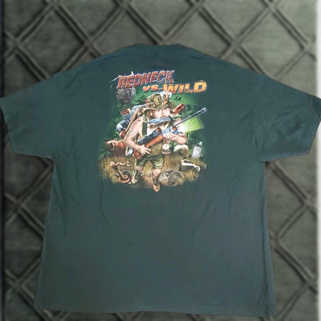 Vintage Academy Mens 2xl Redneck T Shirt Funny Adult Tee Multicolor Crew Neck Short Sleeve Cotton Kn