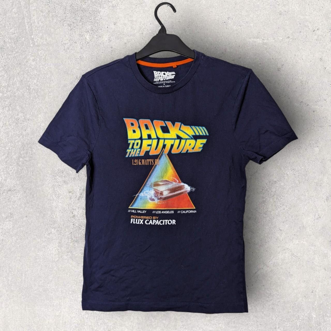 Navy Tshirt Vintage Back To The Future Film Movie