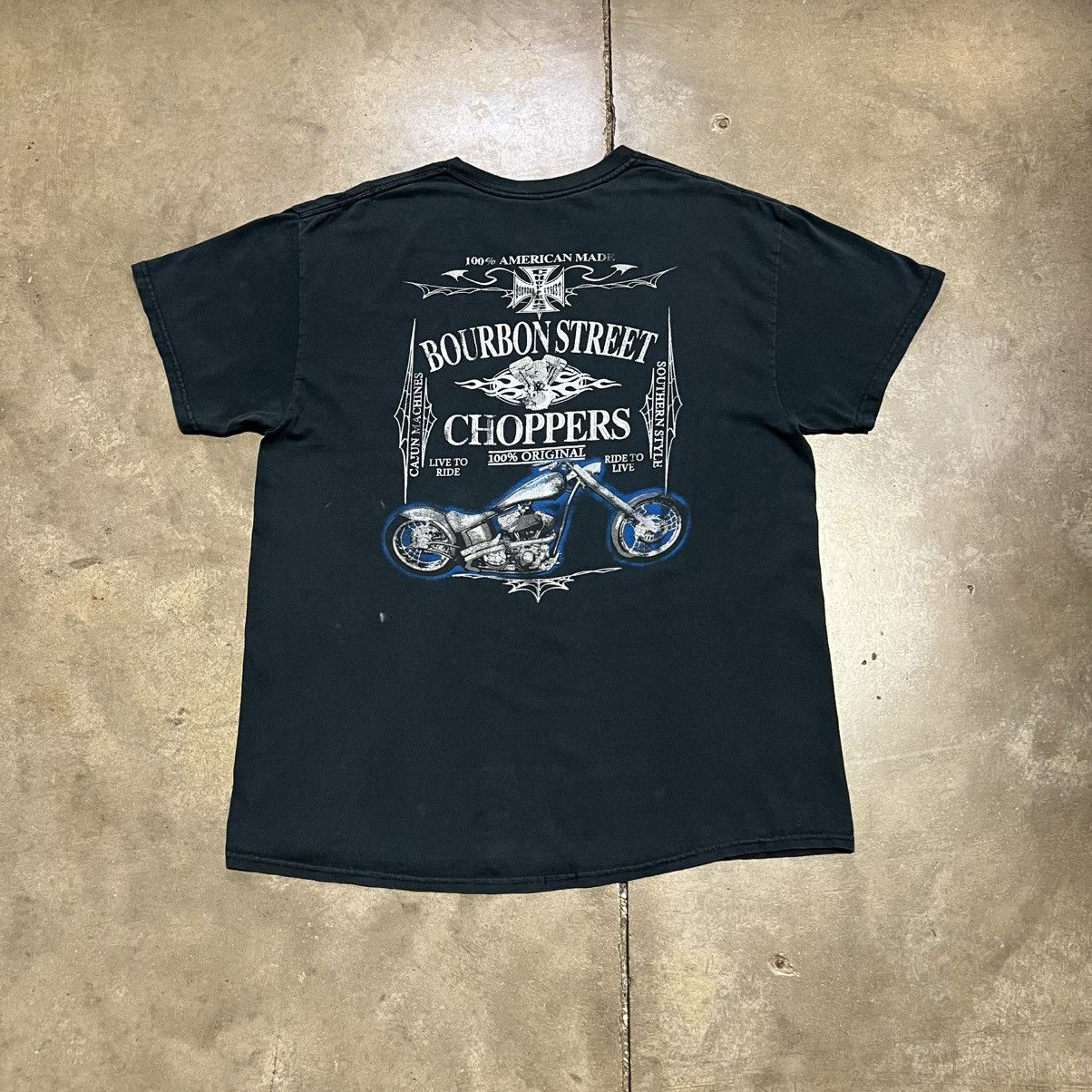 West Coast Choppers Vintage West Coast Choppers Bourbon Street Biker Tee Y2k Hoodie, Sweatshirt | FlexRushtees.com