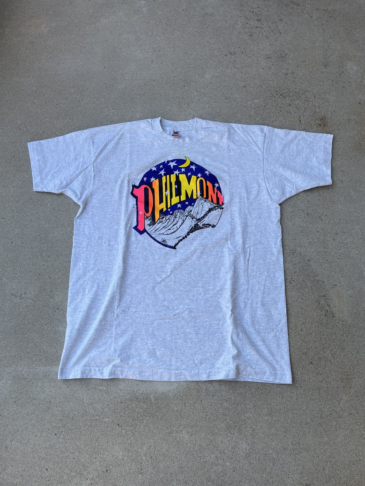 Vintage 90 S 1993 Philmont Bsa Mountain Gray Tee 2xl