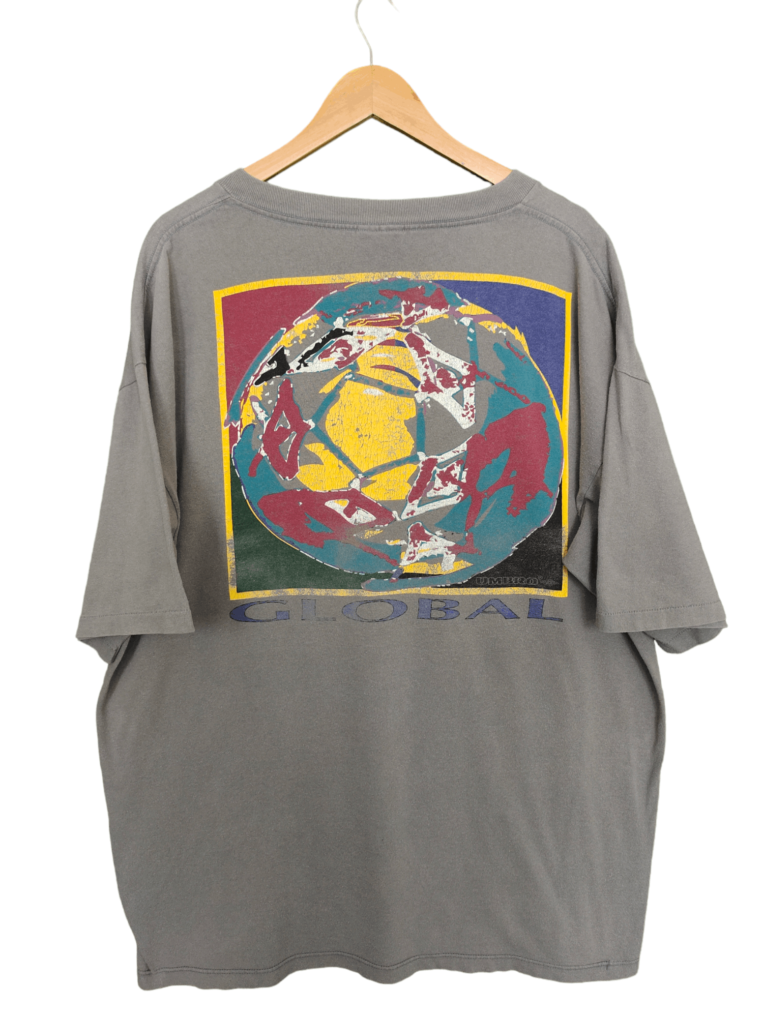 Pro Player Vintage Umbro Global Psychedelic Earth Artwork T Shirt