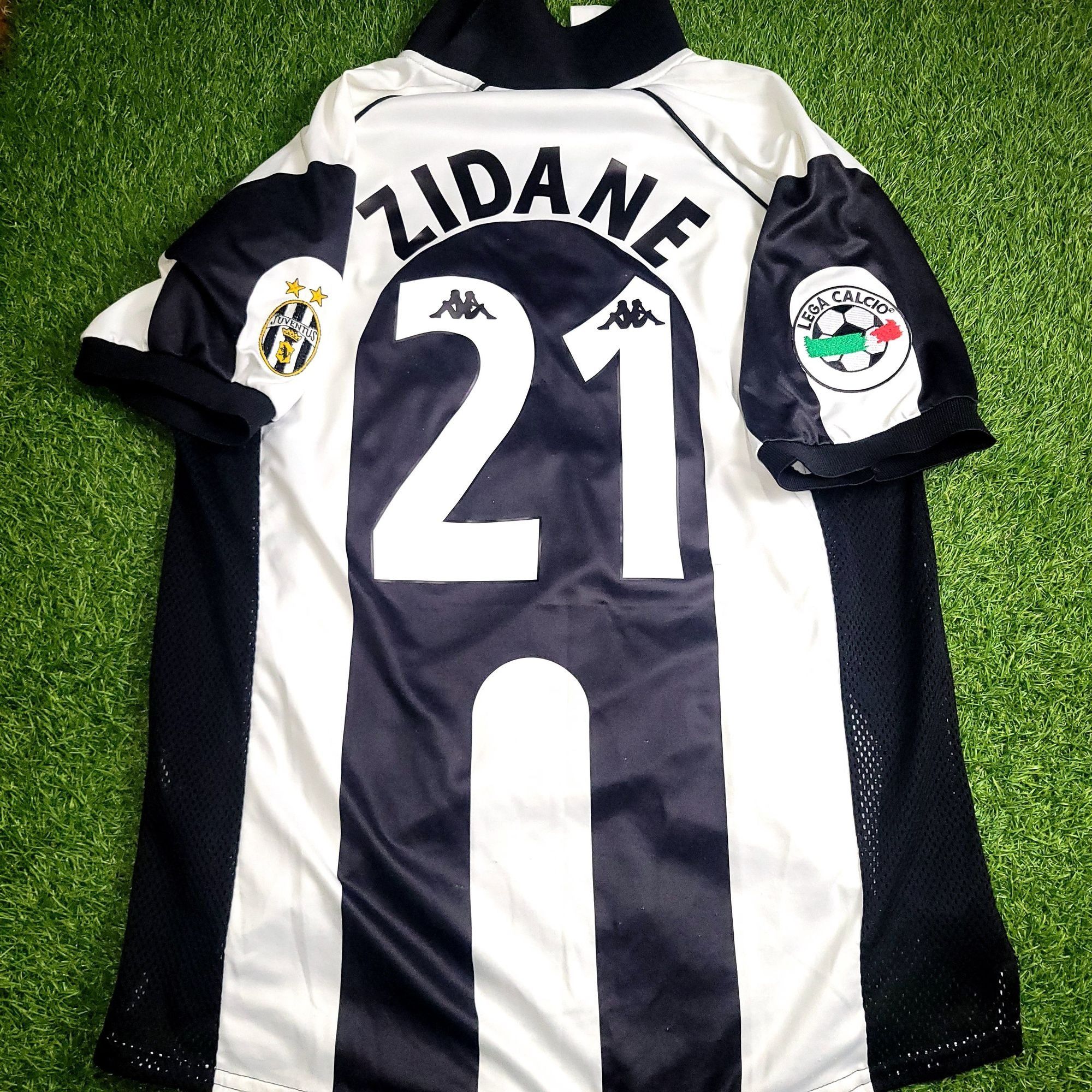 Kappa Zidane Juventus 1997 1998 Kappa Home Soccer Jersey Shirt L