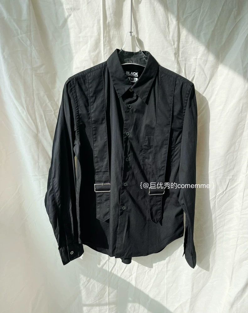 Des Garcons Comme Des Garcons Long Sleeve Blouse With Metal Buckle Str