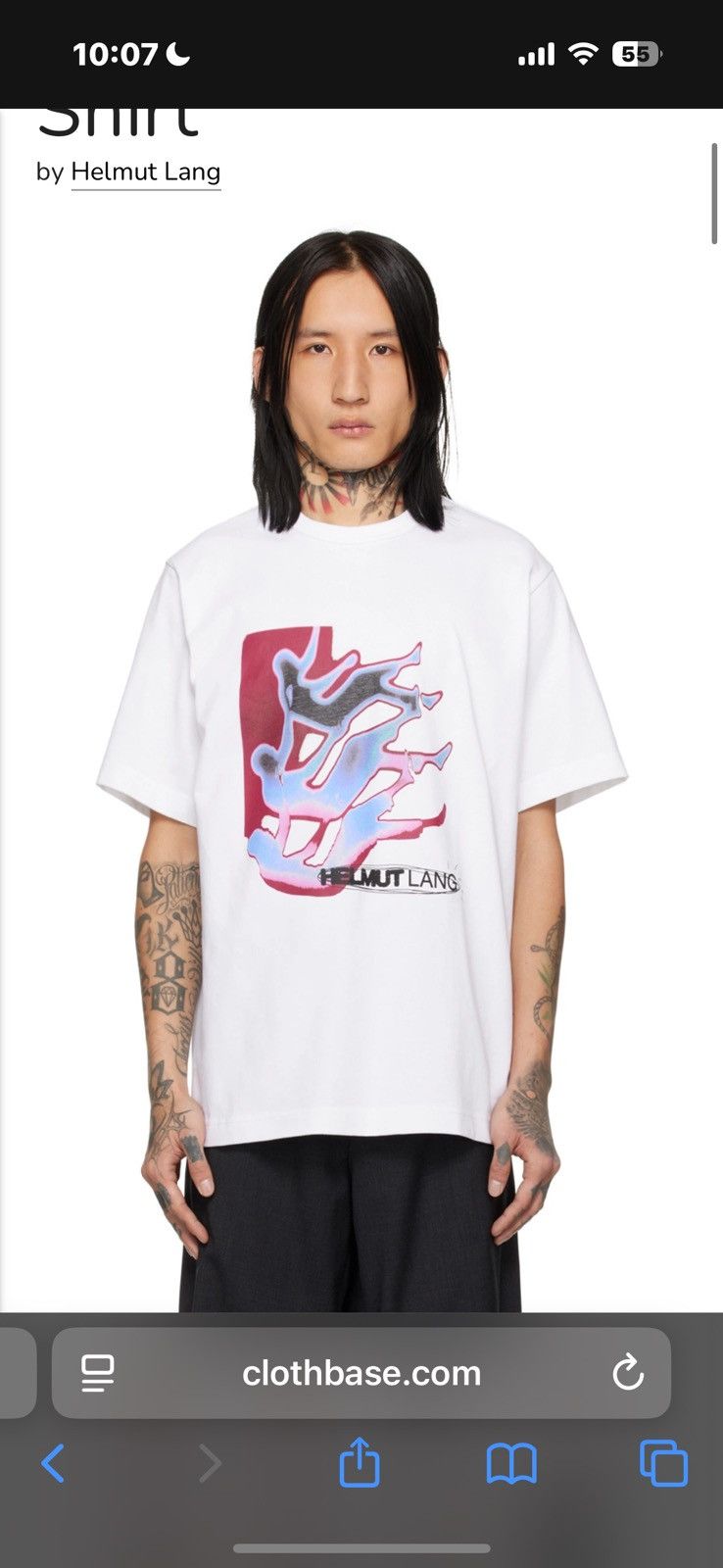 Lang Helmut Lang Space Tee