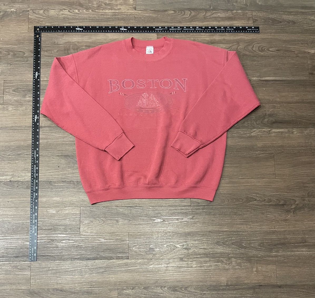 Vintage Fruit Of The Loom Usa Boston Sweater Sz Xl
