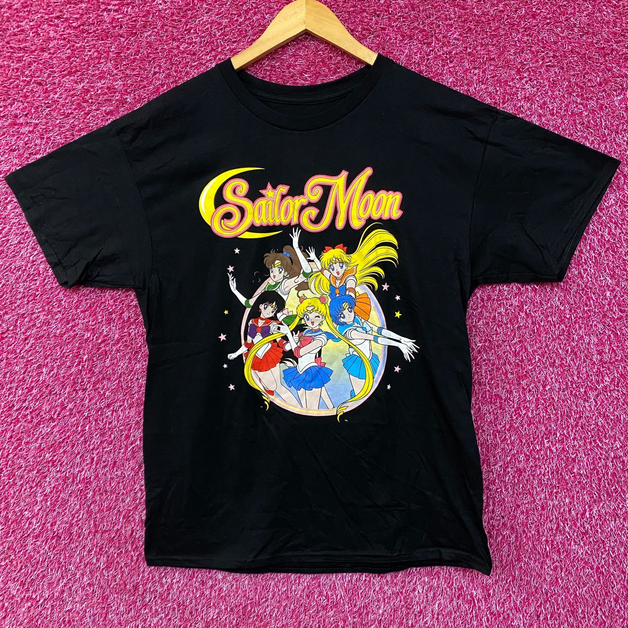 Other Sailor Moon Sailor Scouts Anime Series Black T Shirt Large