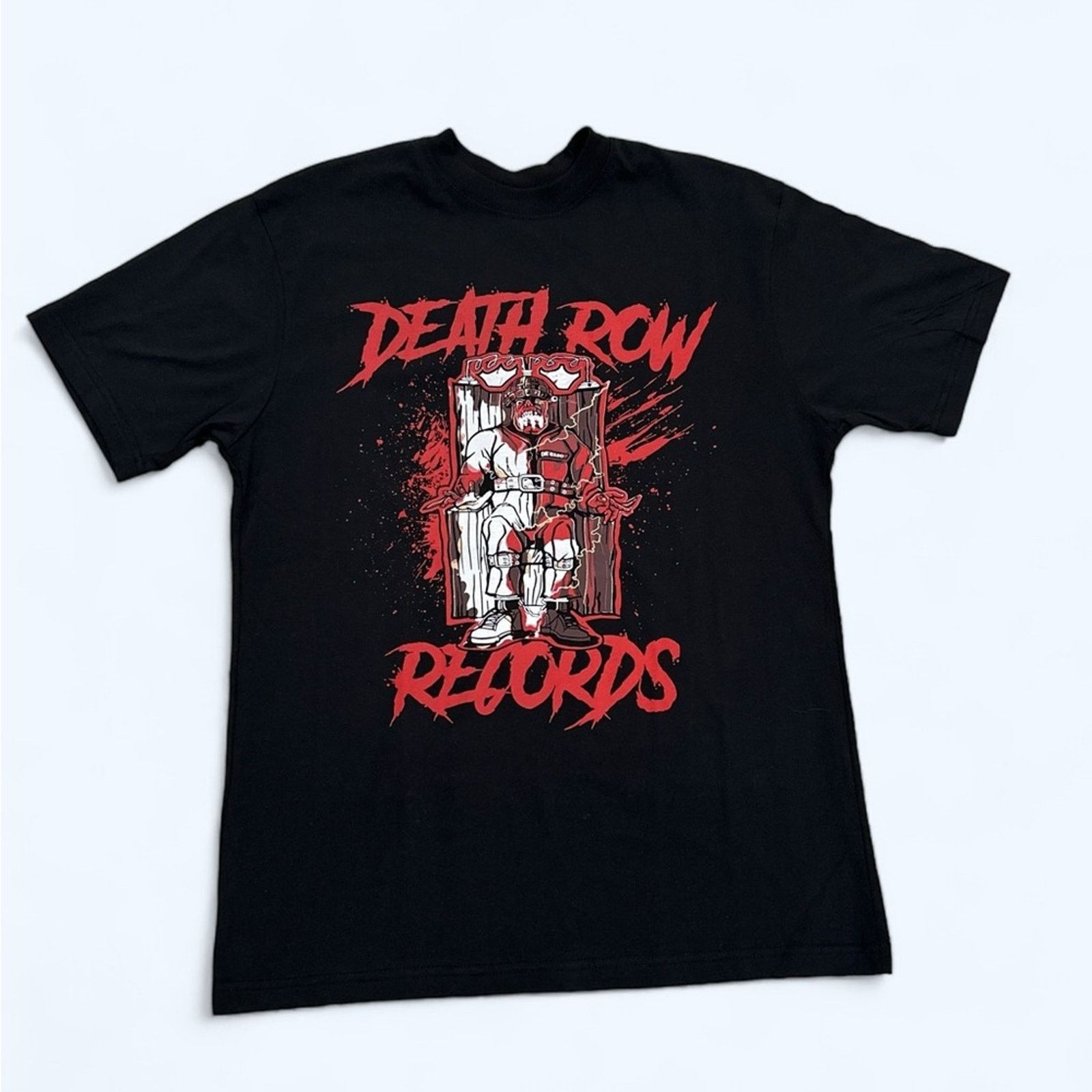 Death Row Records Nwt Death Row Records Blood Chair Tee Hoodie, Sweatshirt | FlexRushtees.com