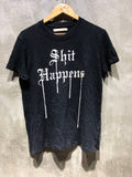 White Off White Shit Happens Tee Hoodie, Sweatshirt | FlexRushtees.com