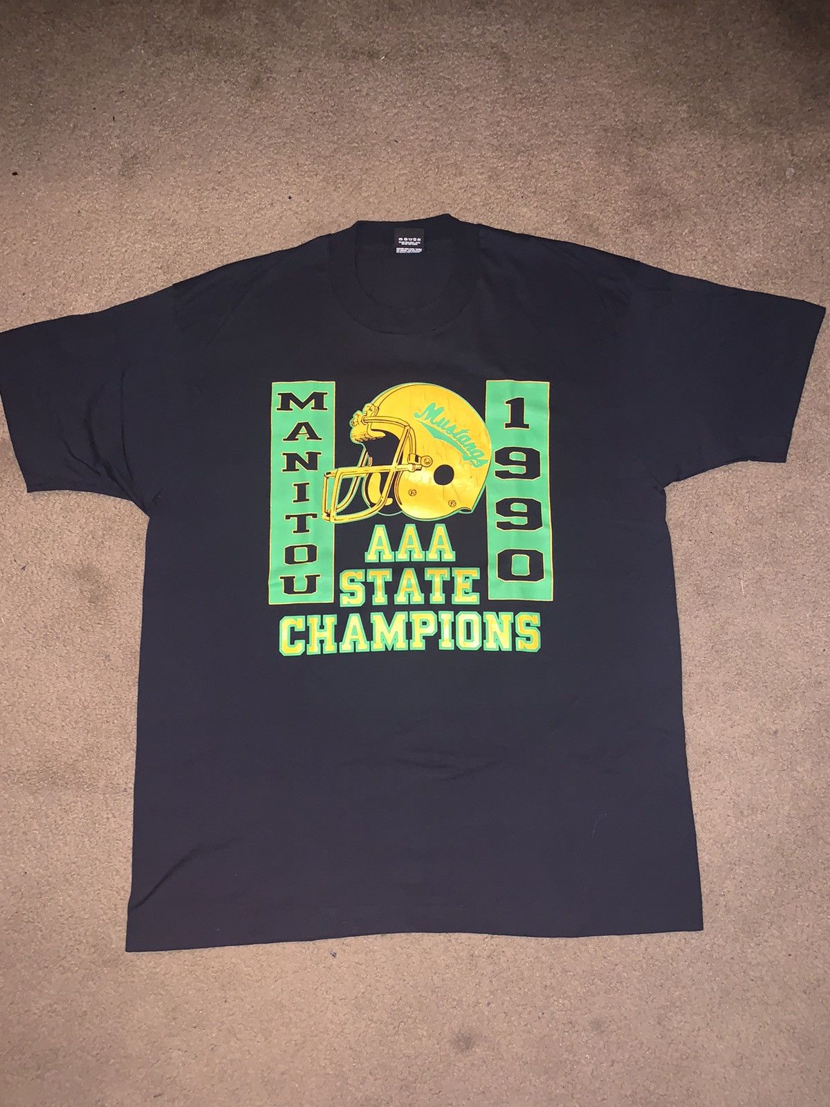 Vintage Screen Stars Aaa State Champions Football T Shirt