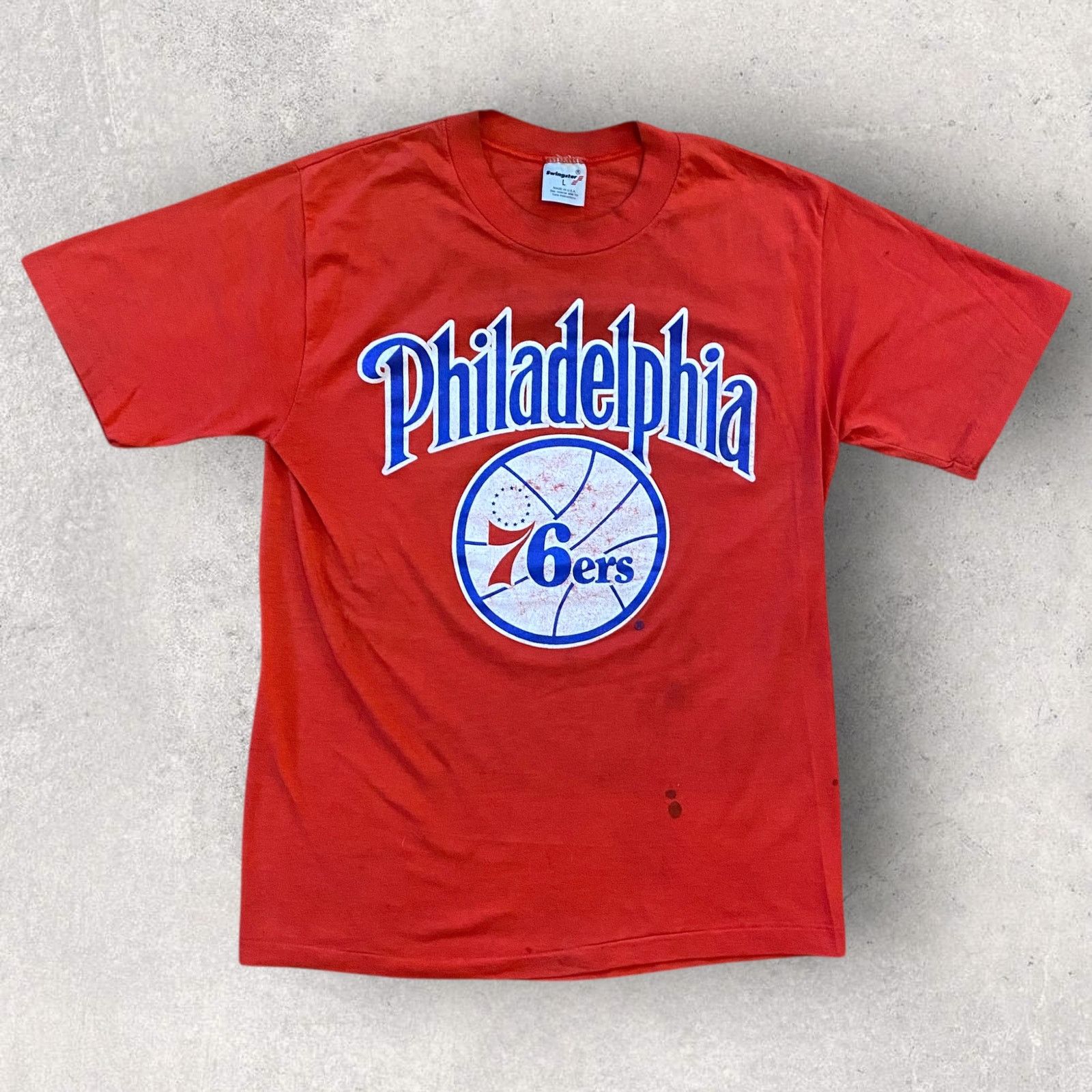 Swingster Vintage 80 S Philadelphia 76ers Sixers Nba T Shirt Hoodie, Sweatshirt | FlexRushtees.com