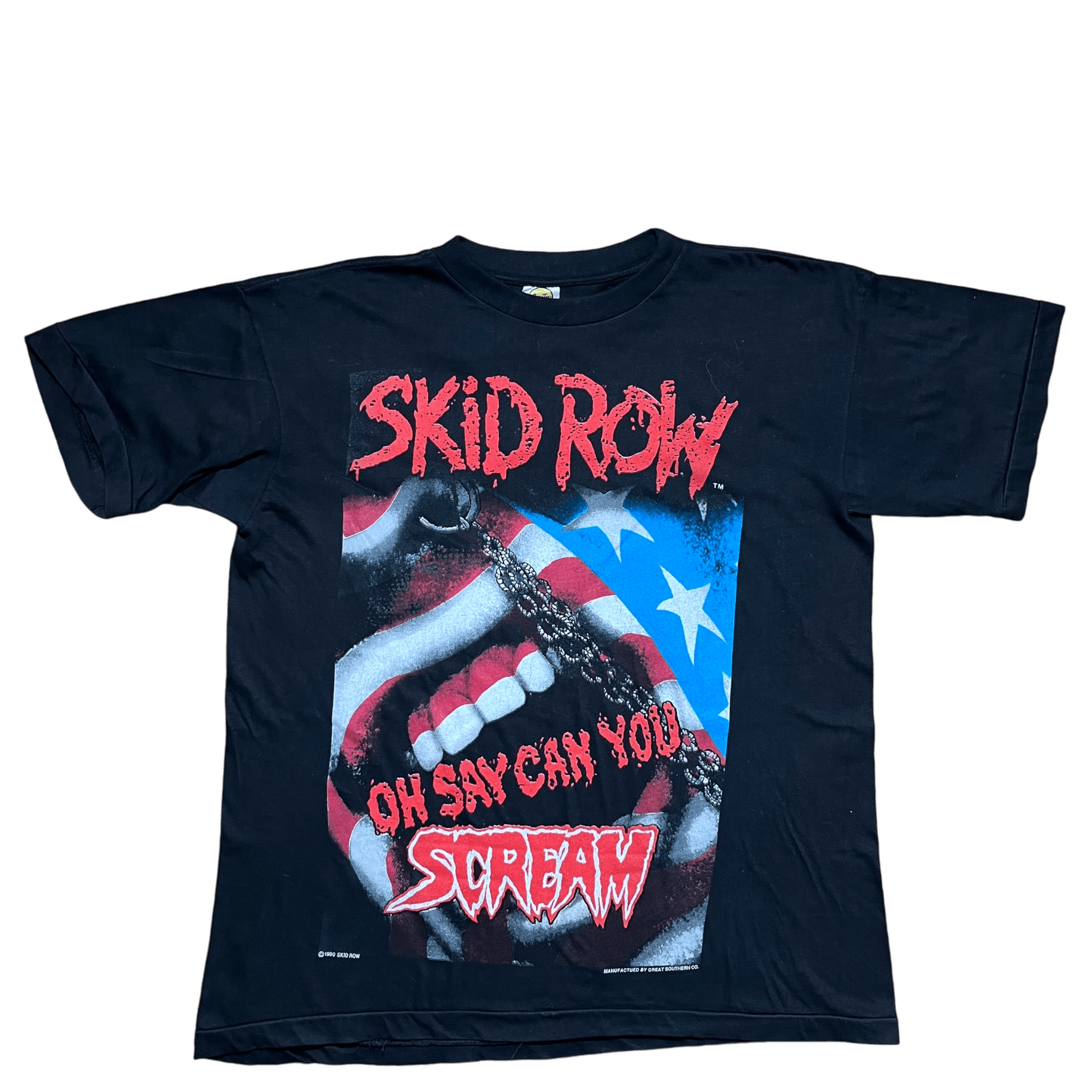 Vintage 1990 Skid Row Oh Say Can You Scream Xl