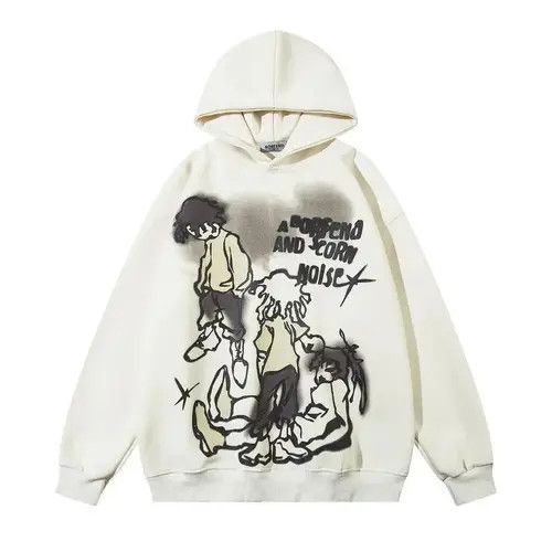 Japanese Brand Cartoon Graphic Sweatshirt Hoodie Anime Harajuku Style
