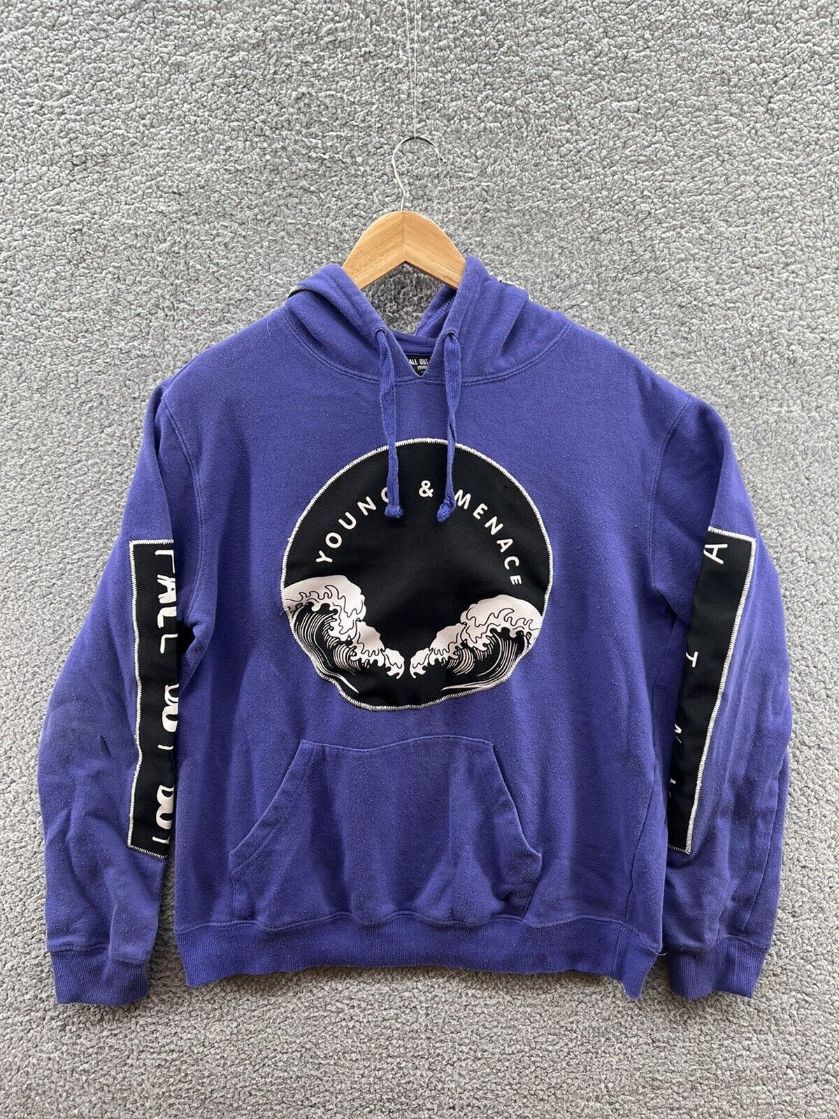 Other Fall Out Boy Young Menace Mania Hoodie Men Medium Purple B T-Shirts, Sweatshirt | FlexRushtees.com