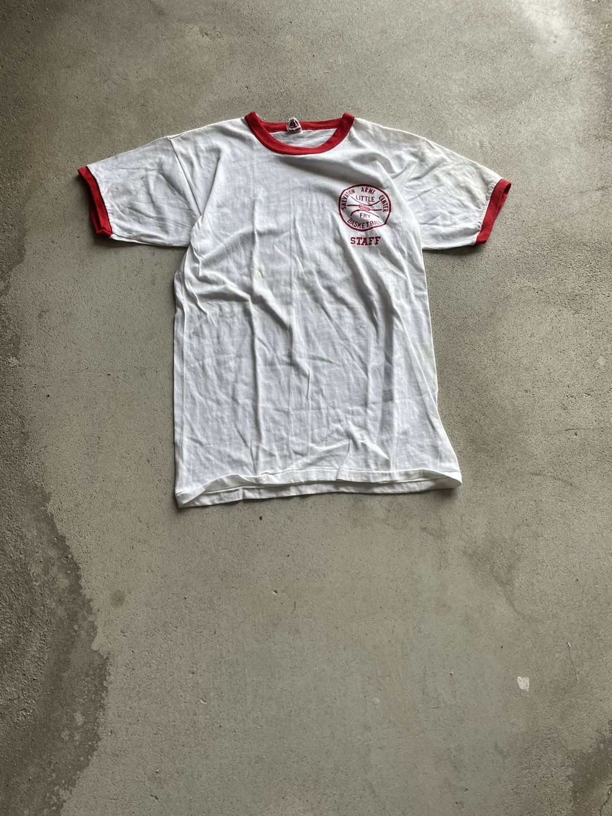 Vintage 60s Salvation Army Little Fry Basketball Ringer