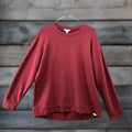 Orvis Sweatshirt Mens Medium M Modal Blend Wine Red Crewneck Pullover Winter Winter Premium Cl T-Shirts, Hoodie