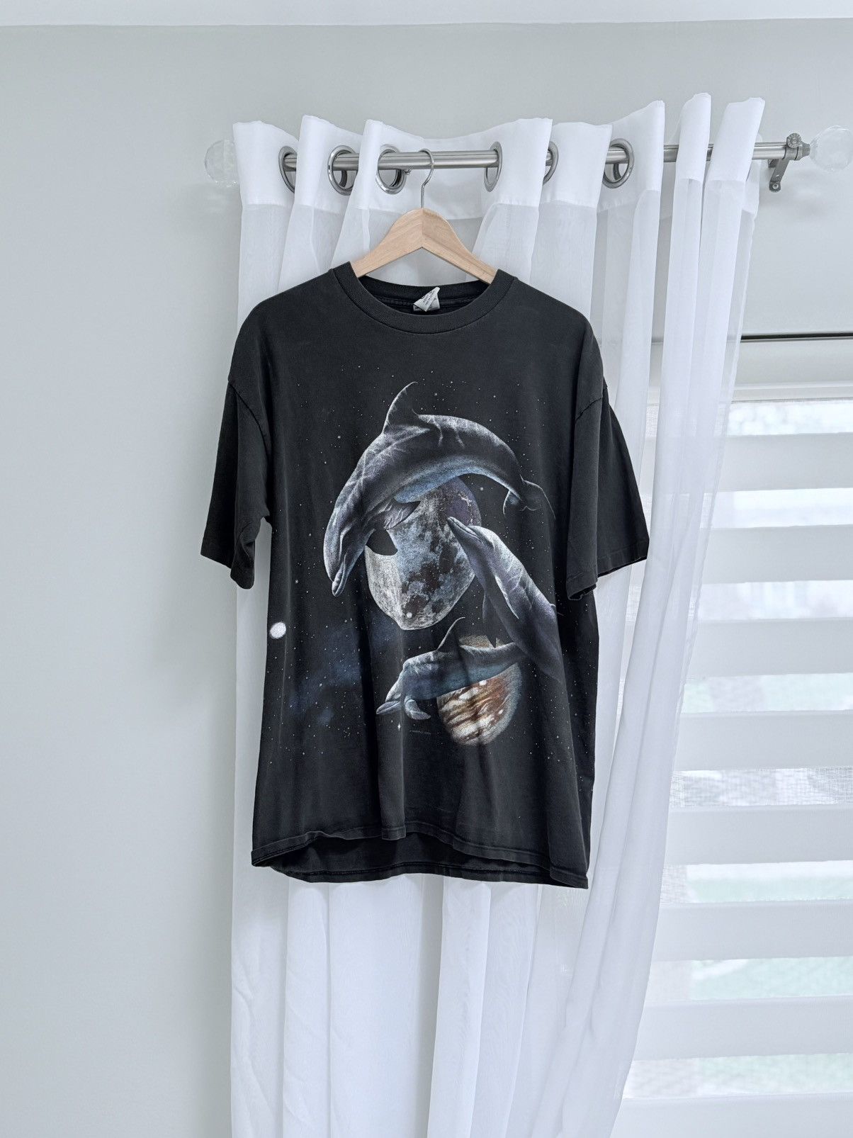Vintage Dolphins In Space Vintage Tee