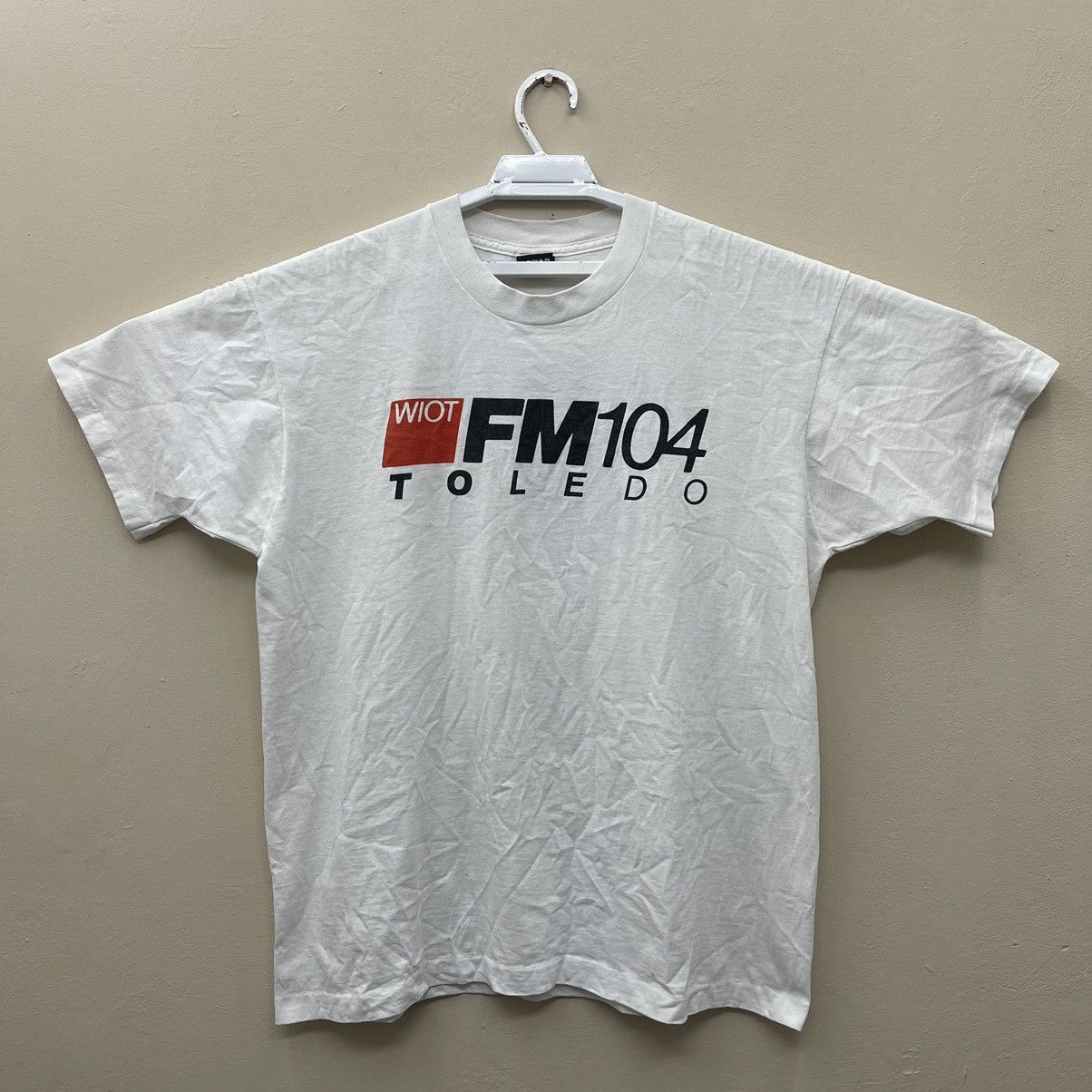 Japanese Brand X Vintage Vintage 90s Wiot Fm 104 Toledo Staff T Shirt Radio Station Hoodie, Sweatshirt | FlexRushtees.com