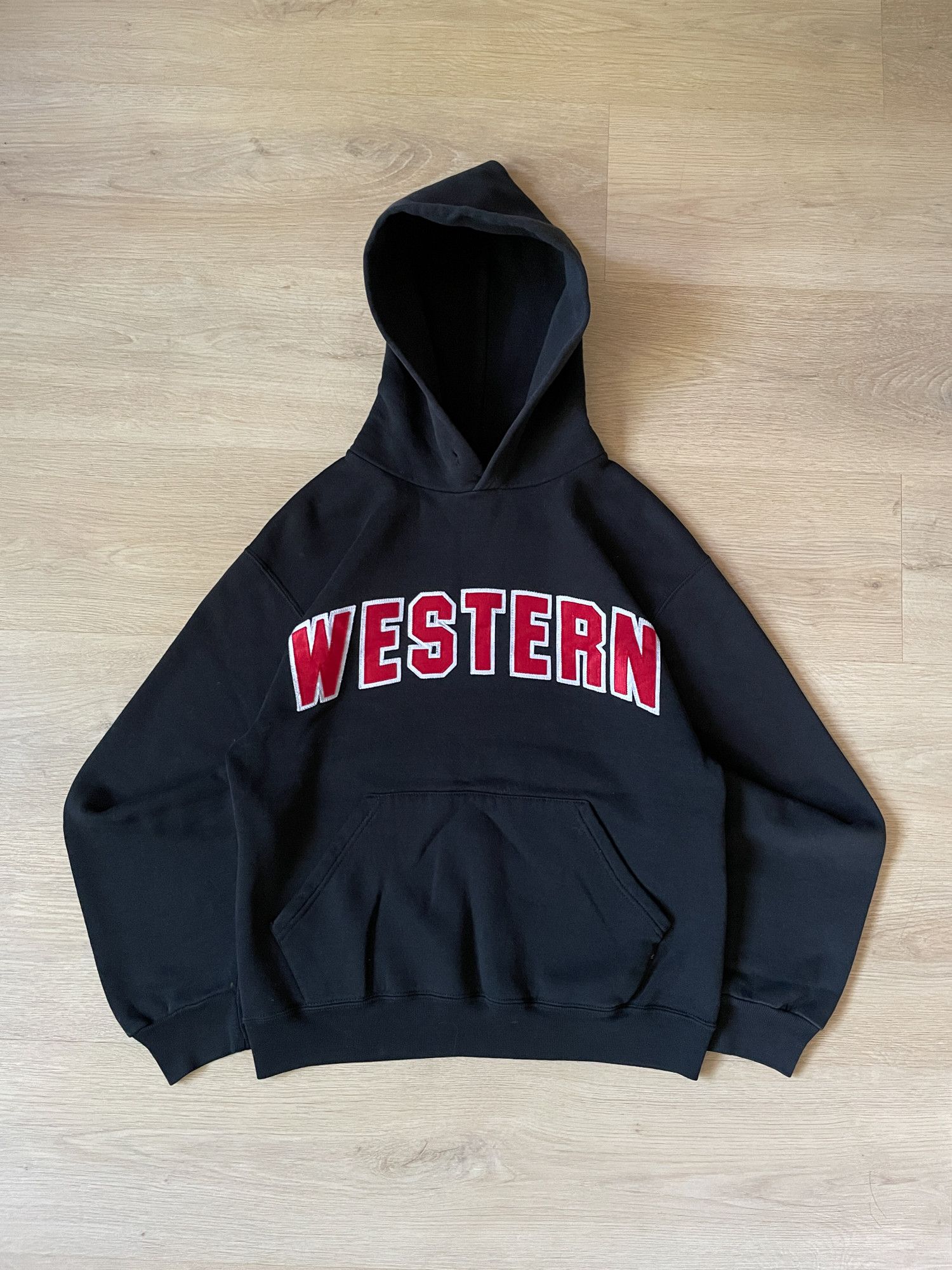 Vintage 2000s Boxy Western Russell Athletic Hoodie
