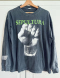 Vintage Sepultura Slave New World 1994 Official Blue Grape T-Shirts, Hoodie, Sweatshirt | FlexRushtees.com