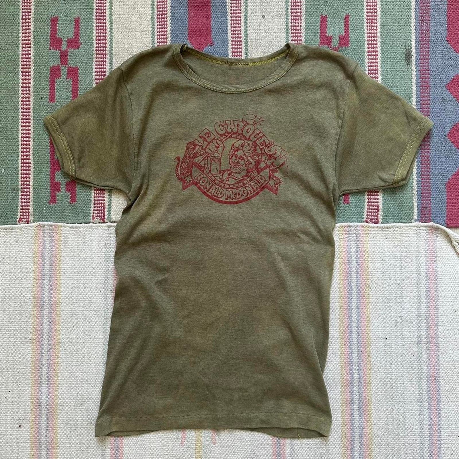Other Rare Vintage 60s 70s Ronald Mcdonald Le Cirque Ringer Tee