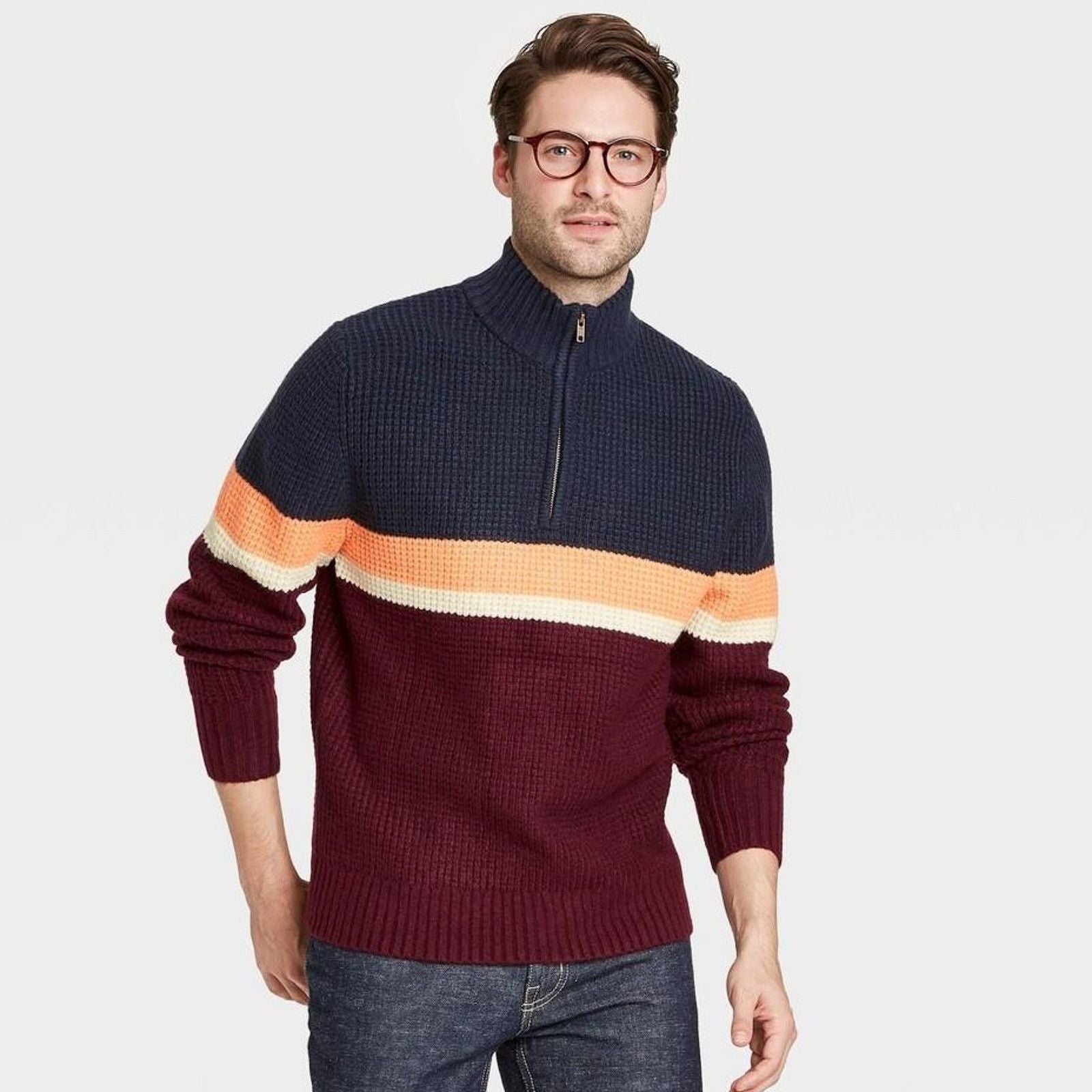 Other Goodfellow Men S Pullover 1 4 Zip Knit Sweater Small