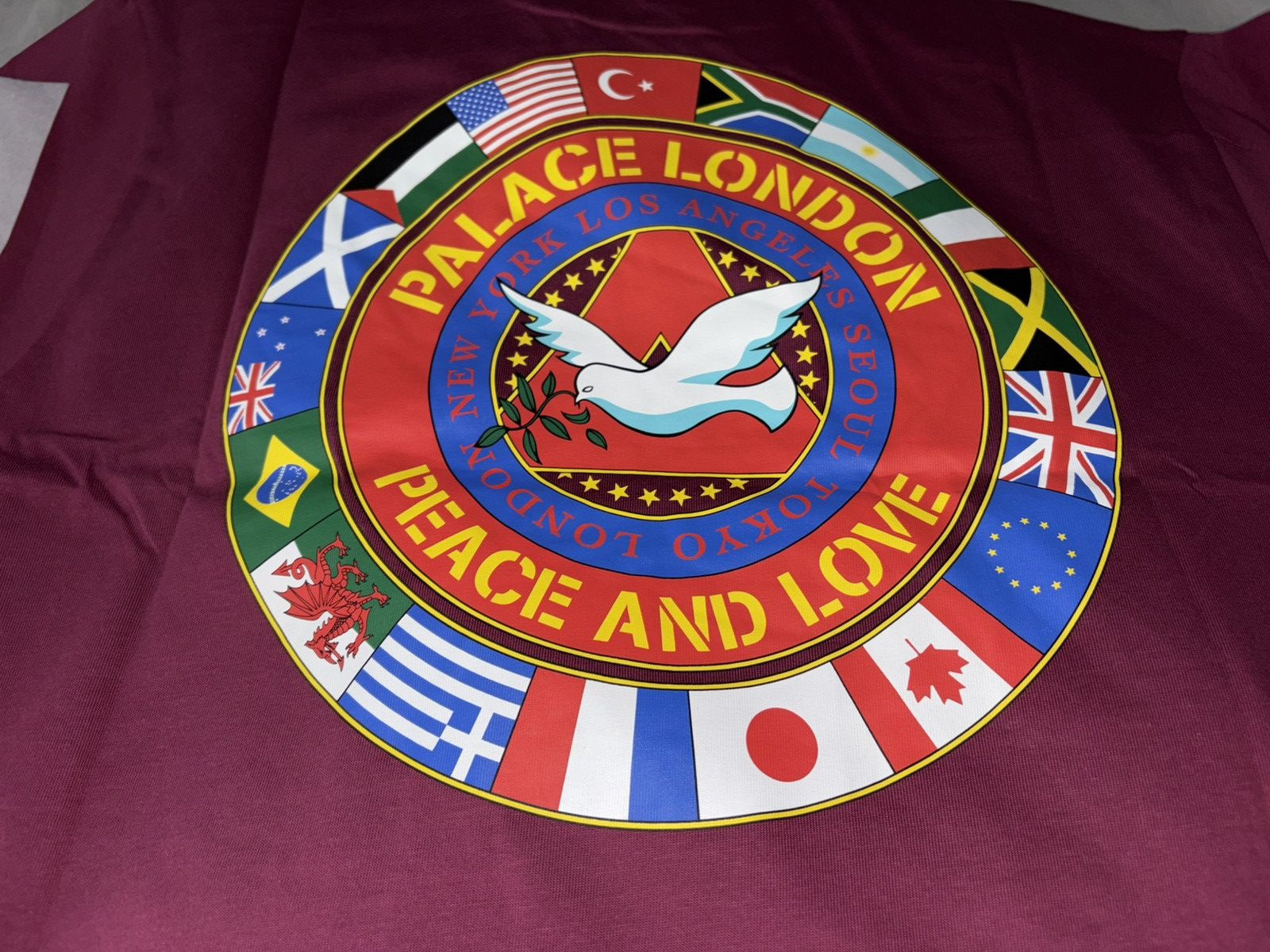 Palace Nations T Shirt Bergundy Hoodie, Sweatshirt | FlexRushtees.com