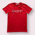 Givenchy Paris Red Tee Embroidery Colorful Logo Hoodie, Sweatshirt | FlexRushtees.com