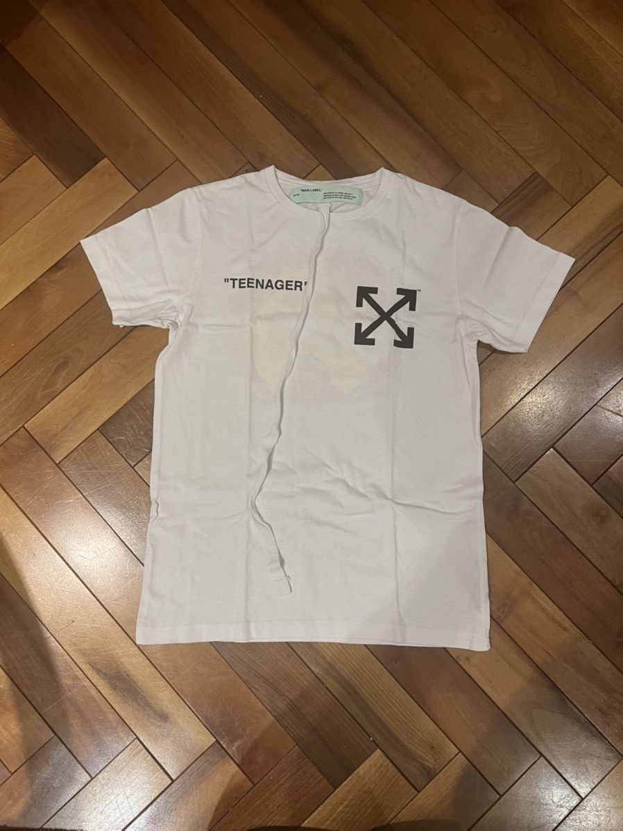 White Off White T Shirt Teenager Bart Simpson Hoodie, Sweatshirt | FlexRushtees.com