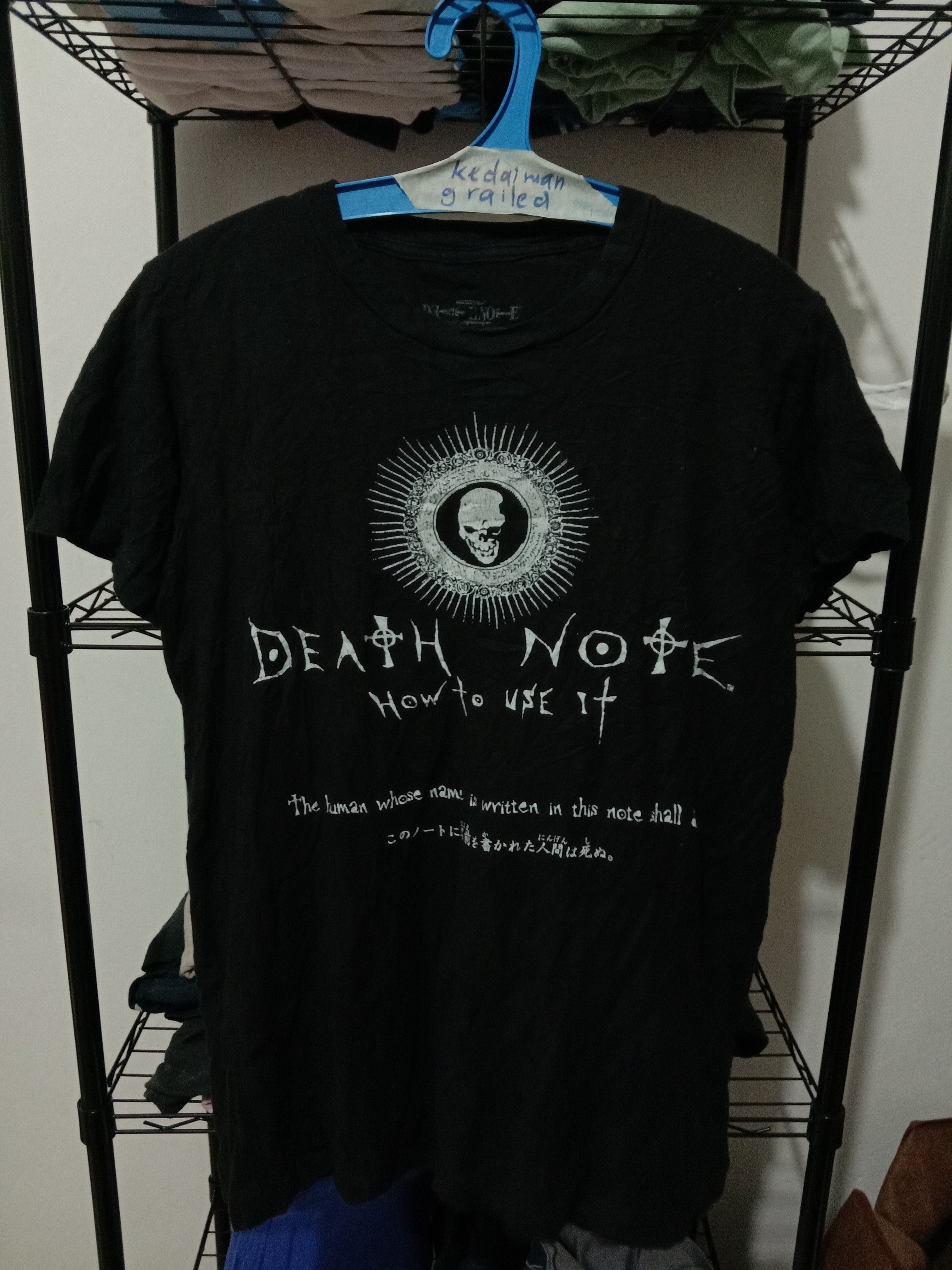 Vintage Japanese Anime Death Note Tee Hoodie, Sweatshirt | FlexRushtees.com