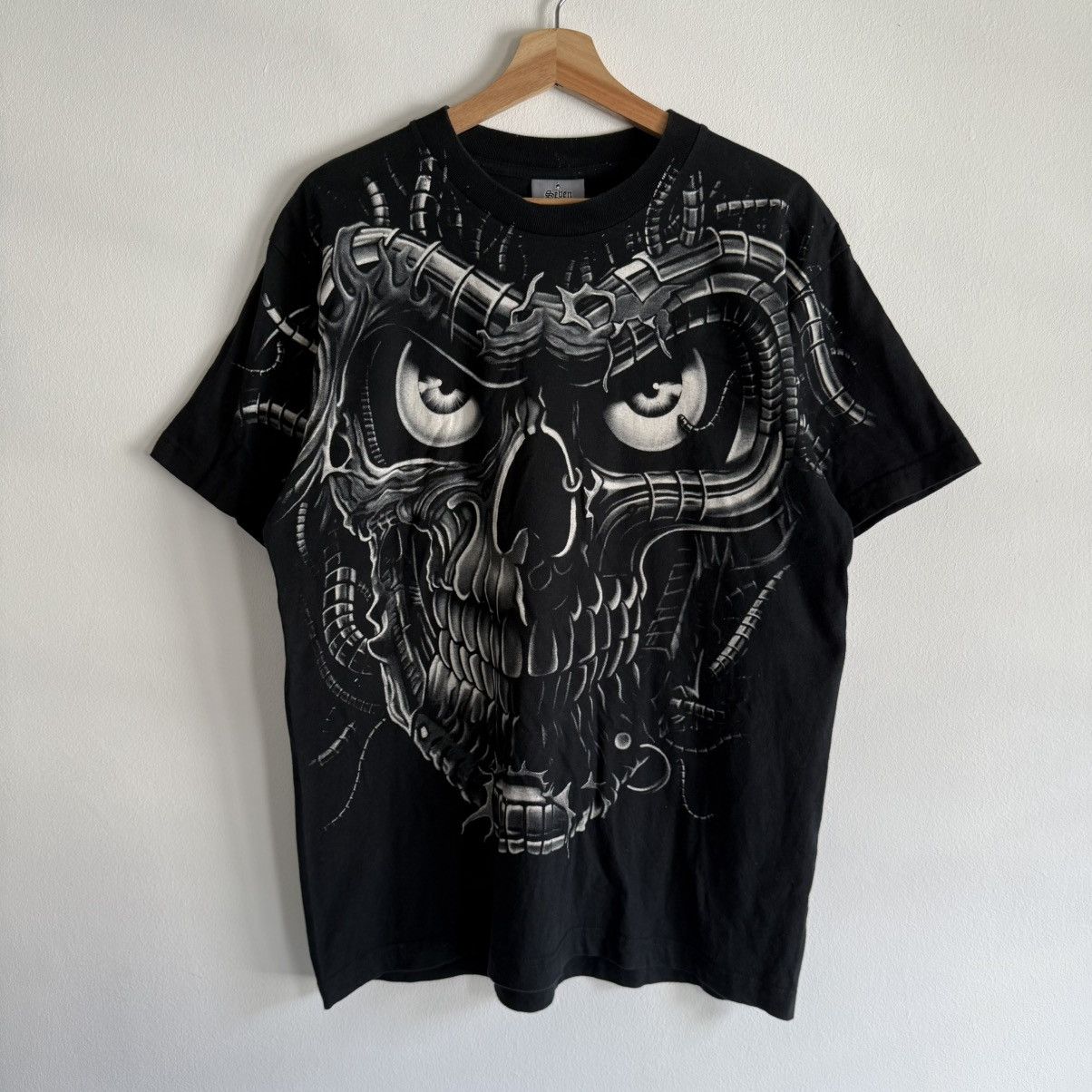 Vintage Seven Zero One Liquid Blue Terminator Big Print Tee