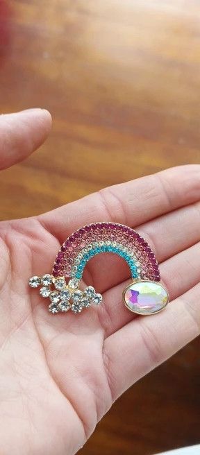Jewelry Shining Rainbow Brooch Pin Jewelry Party Gift