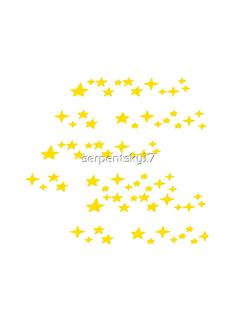 All Over Gold Star Print by SerpentSkyArts