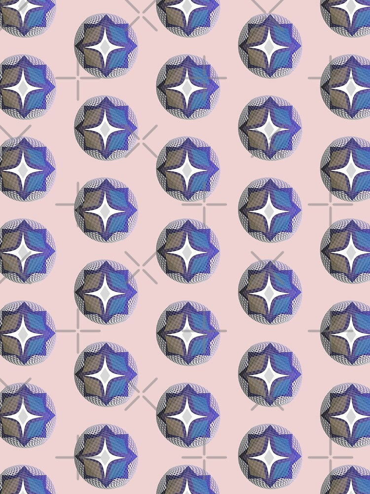 3D Polka Deep Blue by Art Shimmers