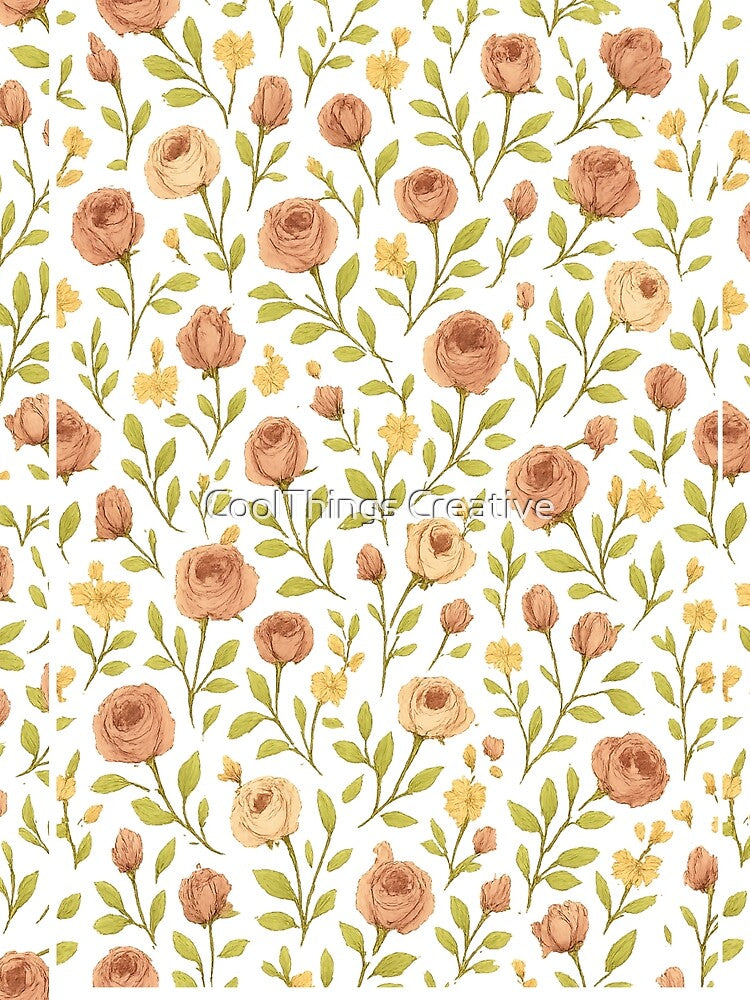 Rosy Rain – Seamless Small Rose Pattern by CoolThings Creative