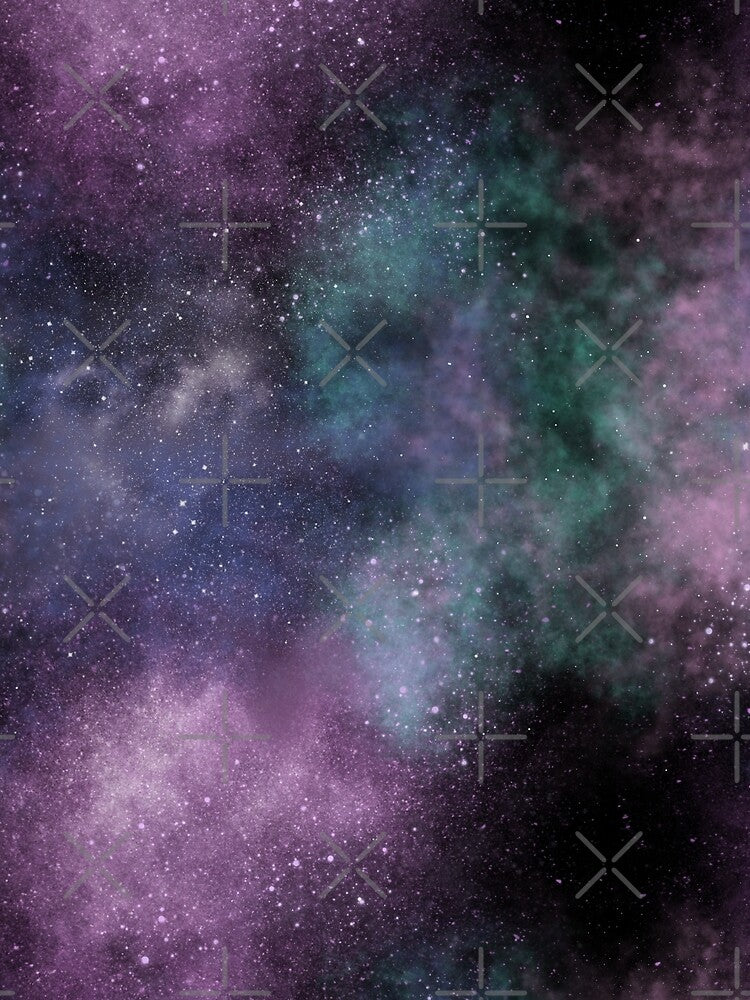 Purple Galaxy Allover Print by spookyhobbit