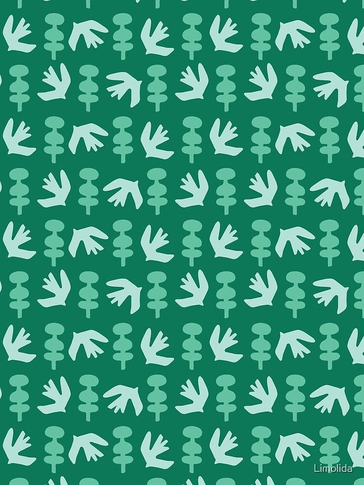 Abstract cut out bird tree shapes. by Limolida