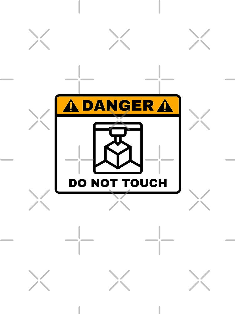Danger! Do not touch my 3D printer - Funny 3D printing by GeniusEngineer